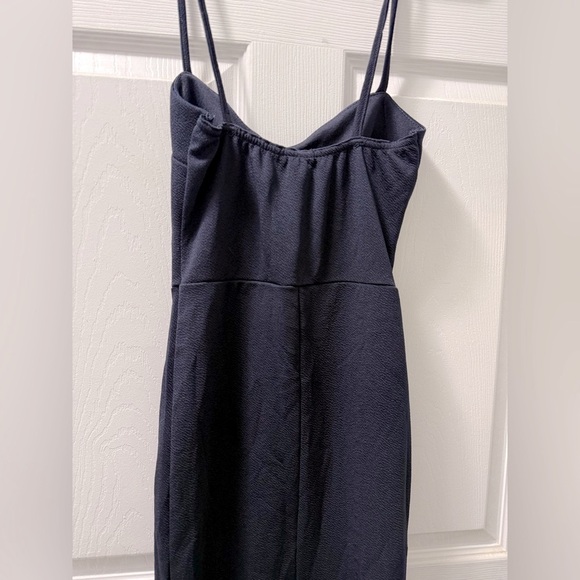 Elegant Navy Blue Spaghetti Strap Dress -  Worn Once - Picture 5 of 9